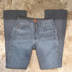 Pin stripped 7 FOR ALL MAN KIND JEANS